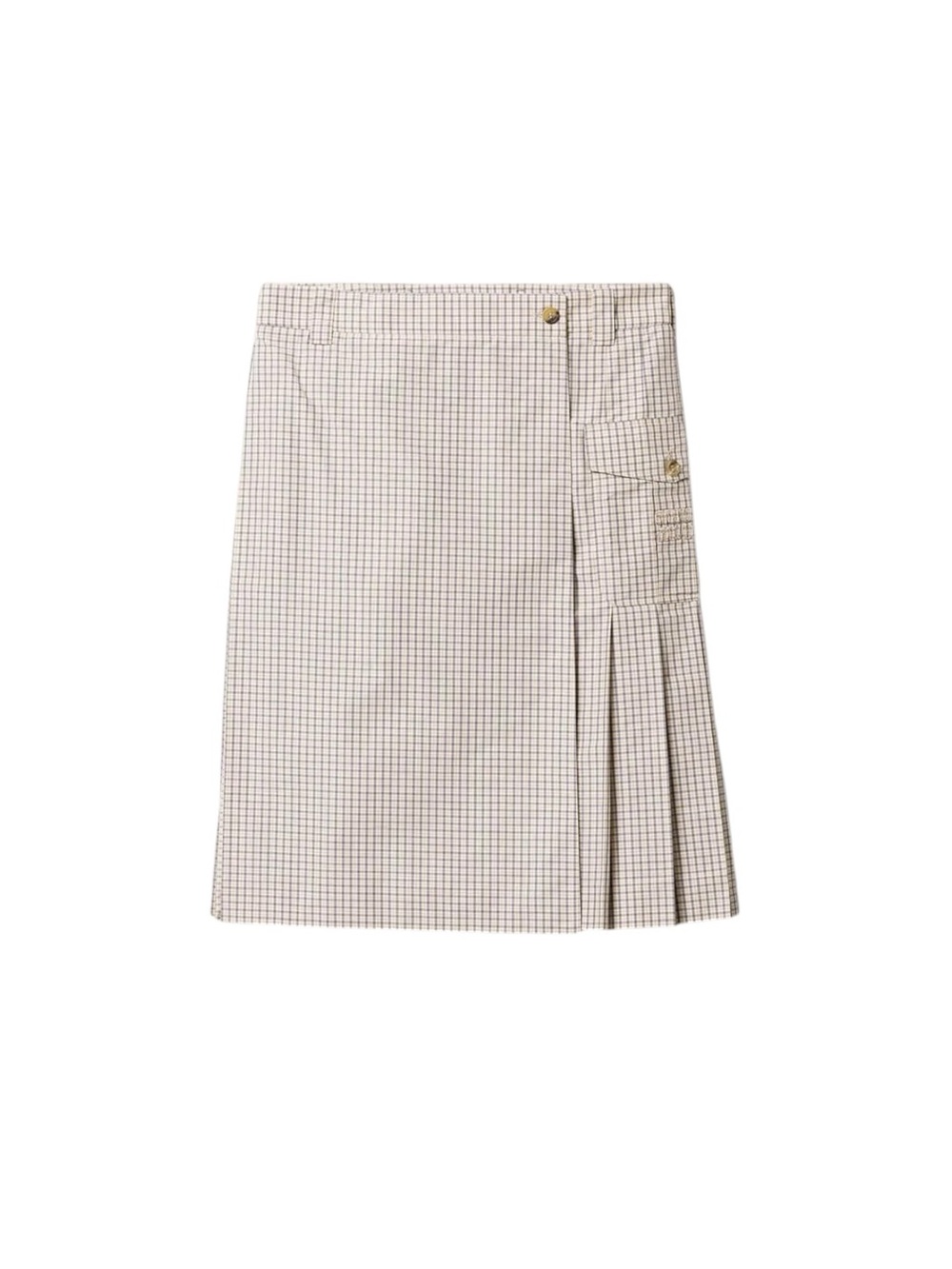 Miu Miu Checked technical fabric skirt It38